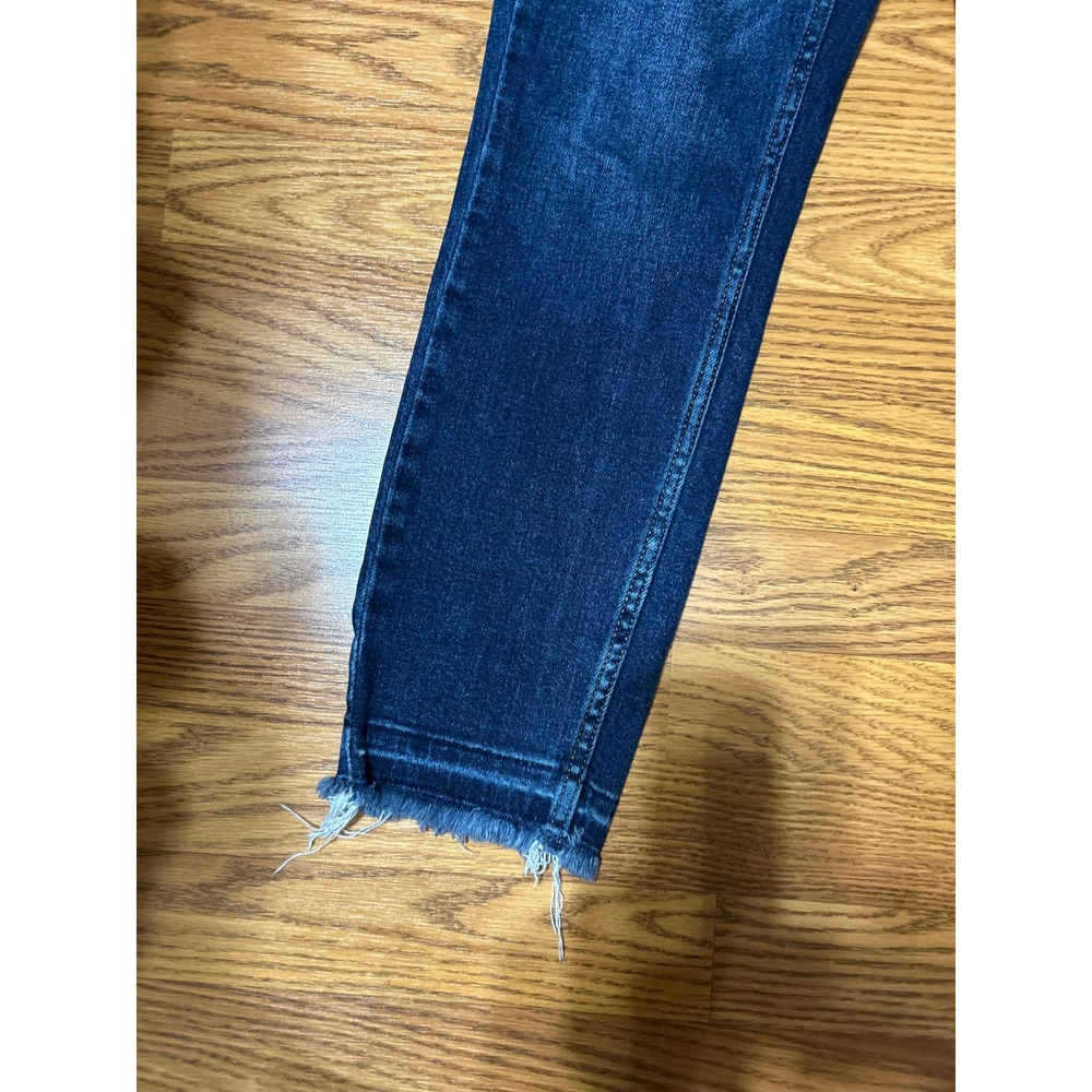 Judy Blue Slim Fit Dark Wash Raw Hem Jeans JB88704 Size 3/26 - Picture 2 of 6